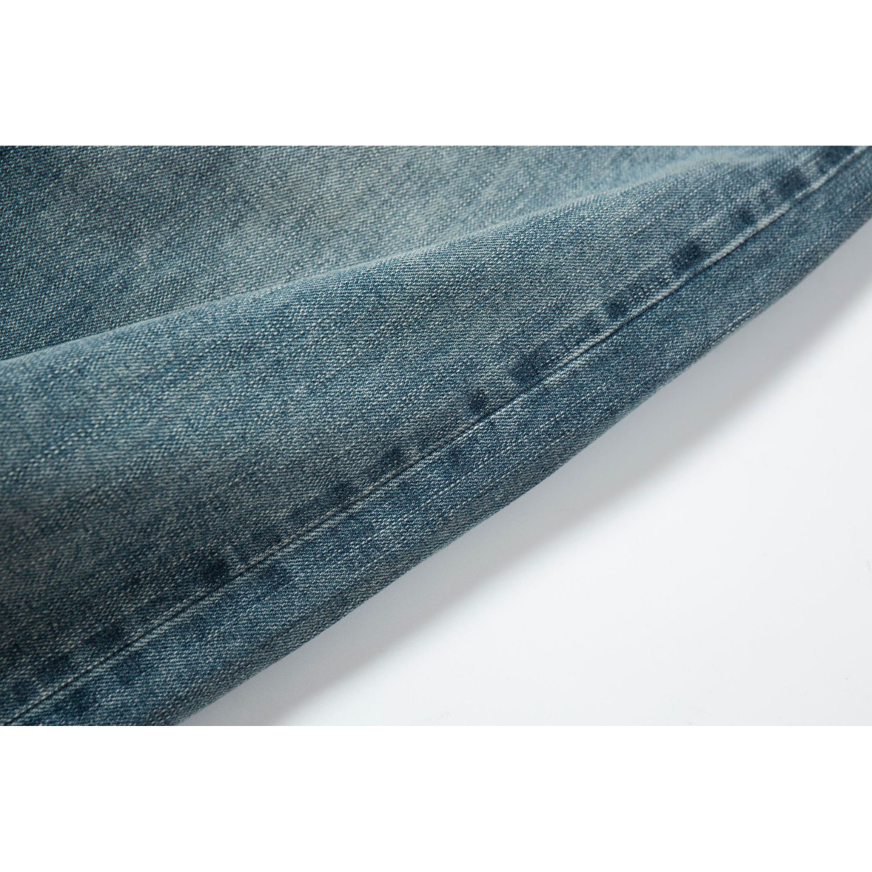 赤耳セルビッジ ワイドルーズデニム WASHED