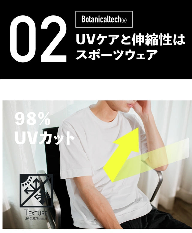 ただただ着心地の良いBotanicaltech®Ｔシャツ。とうもろこし由来高機能天然の肌触り。