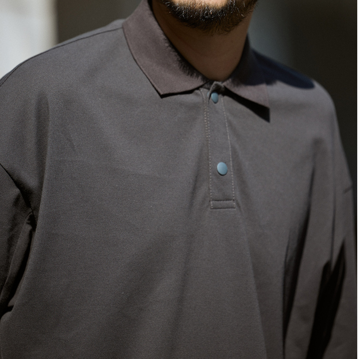 COOLMAX  Drawcord Polo / ゆったり巾着半袖ポロシャツ 吸湿発散