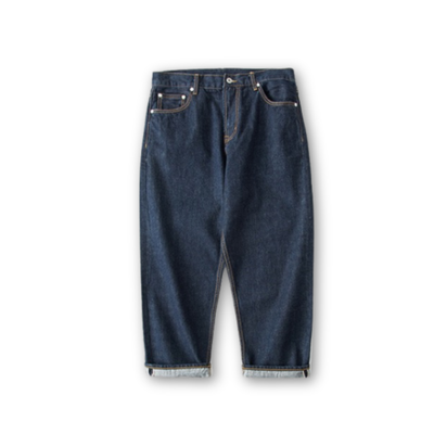 赤耳セルビッジ ワイドルーズデニム INDIGO