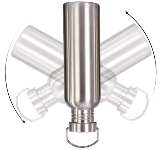 304ステンレススチール製ウォーターボトル1000ml/