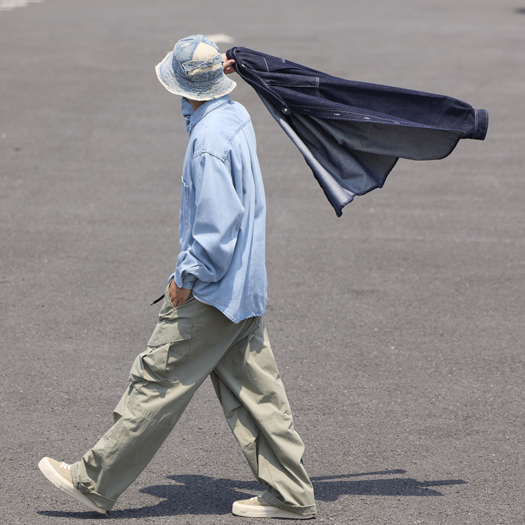 ボタニカルデニムシャツHeavy & Soft FEEL Denim Shirt