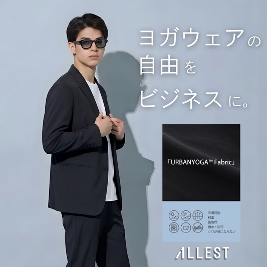 4/29まで限定URBANYOGAスーツ黒【メルマガ・LINE会員様限定２５％オフ】