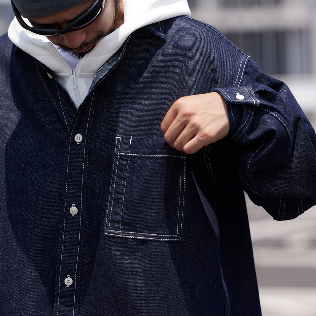 ボタニカルデニムシャツHeavy & Soft FEEL Denim Shirt