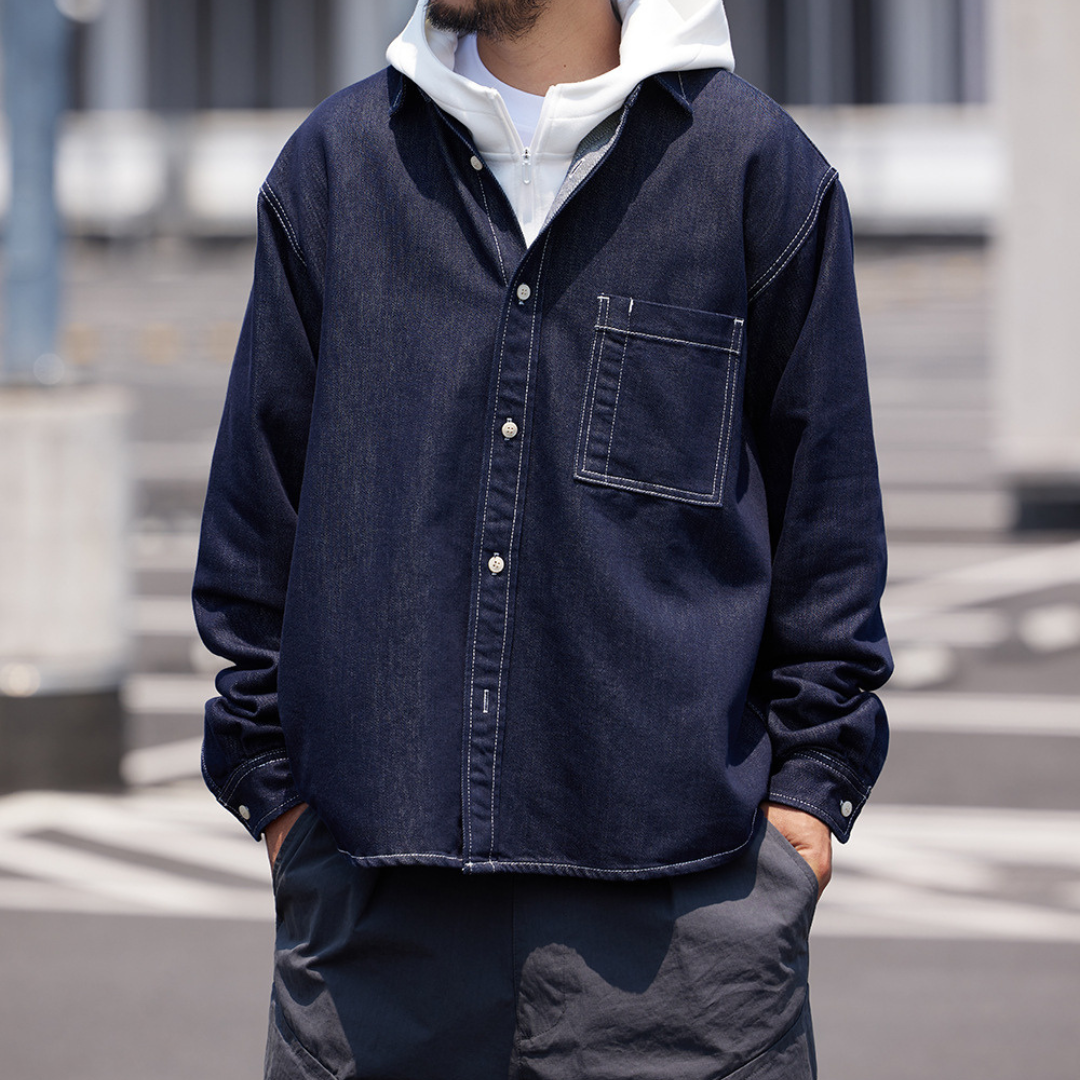 ボタニカルデニムシャツHeavy & Soft FEEL Denim Shirt