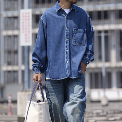 ボタニカルデニムシャツHeavy & Soft FEEL Denim Shirt