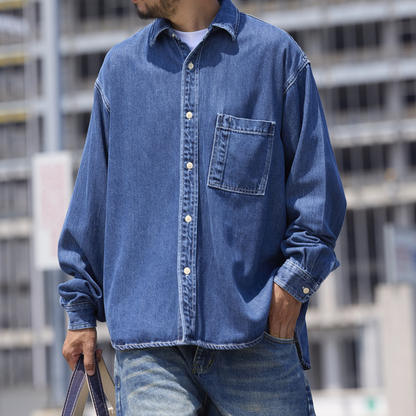 ボタニカルデニムシャツHeavy & Soft FEEL Denim Shirt