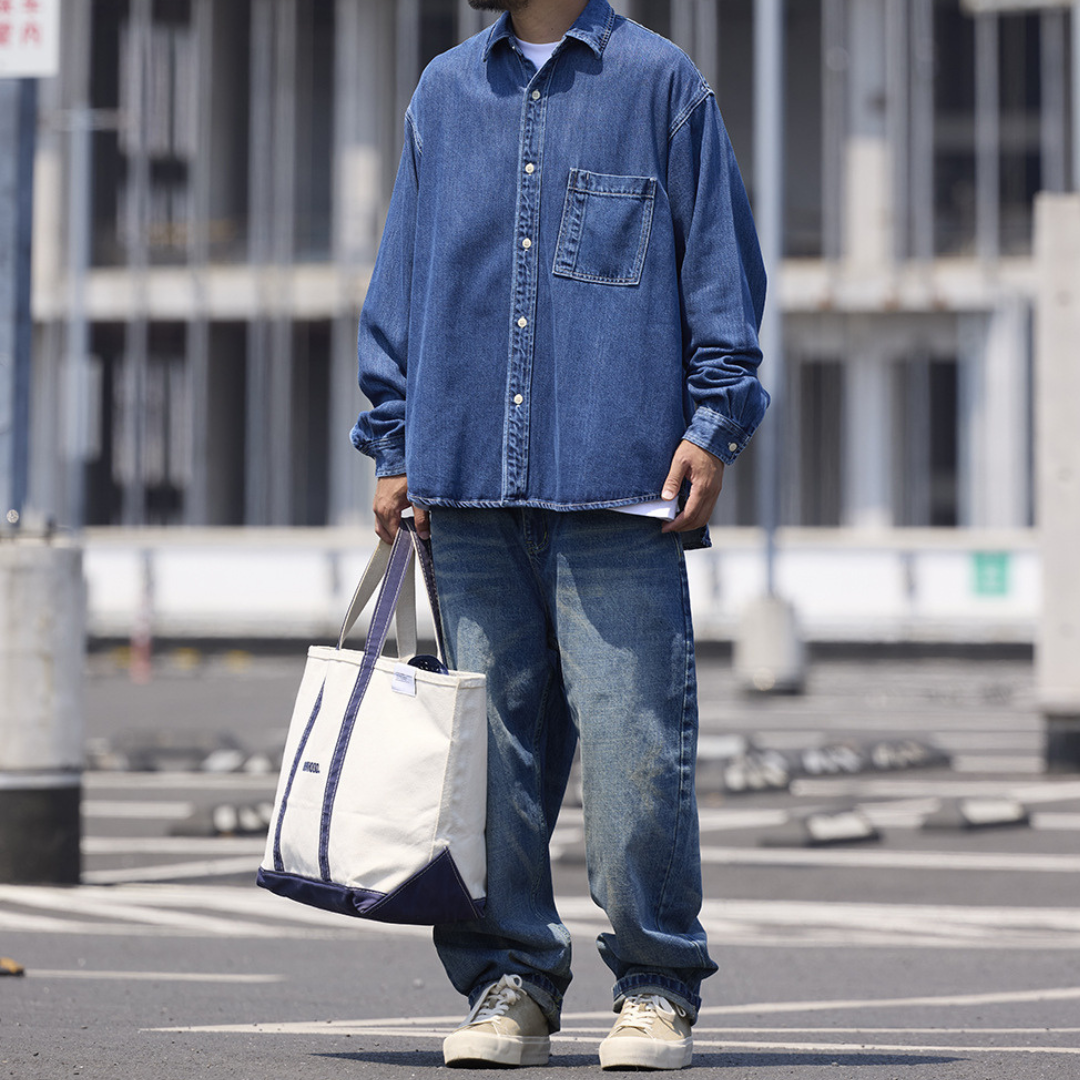 ボタニカルデニムシャツHeavy & Soft FEEL Denim Shirt