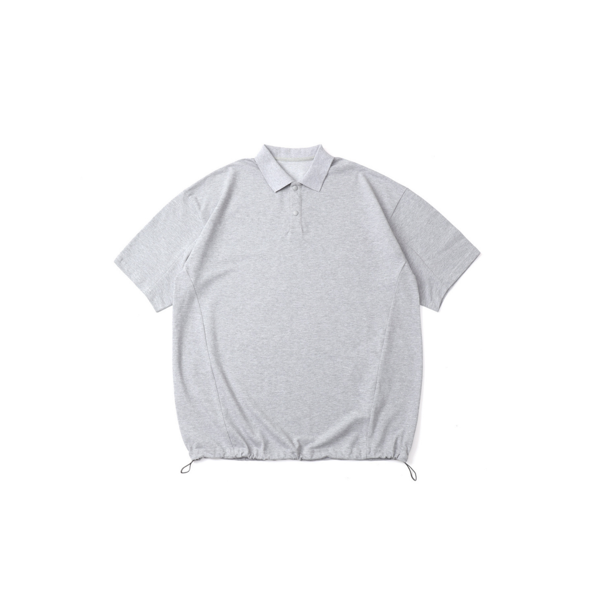 COOLMAX  Drawcord Polo / ゆったり巾着半袖ポロシャツ 吸湿発散