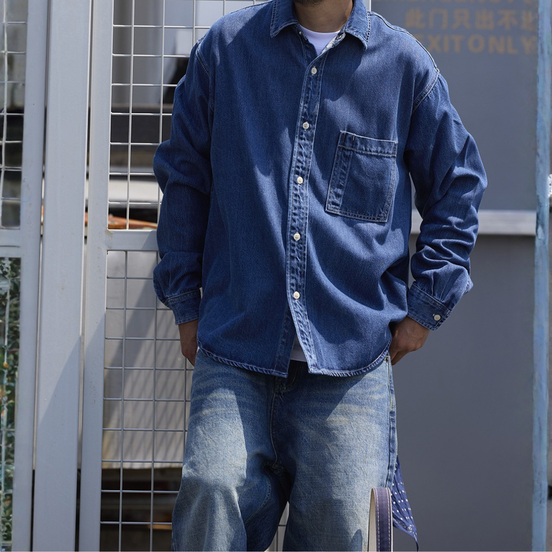 ボタニカルデニムシャツHeavy & Soft FEEL Denim Shirt