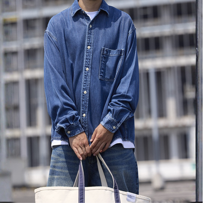 ボタニカルデニムシャツHeavy & Soft FEEL Denim Shirt