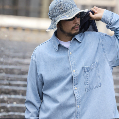 ボタニカルデニムシャツHeavy & Soft FEEL Denim Shirt