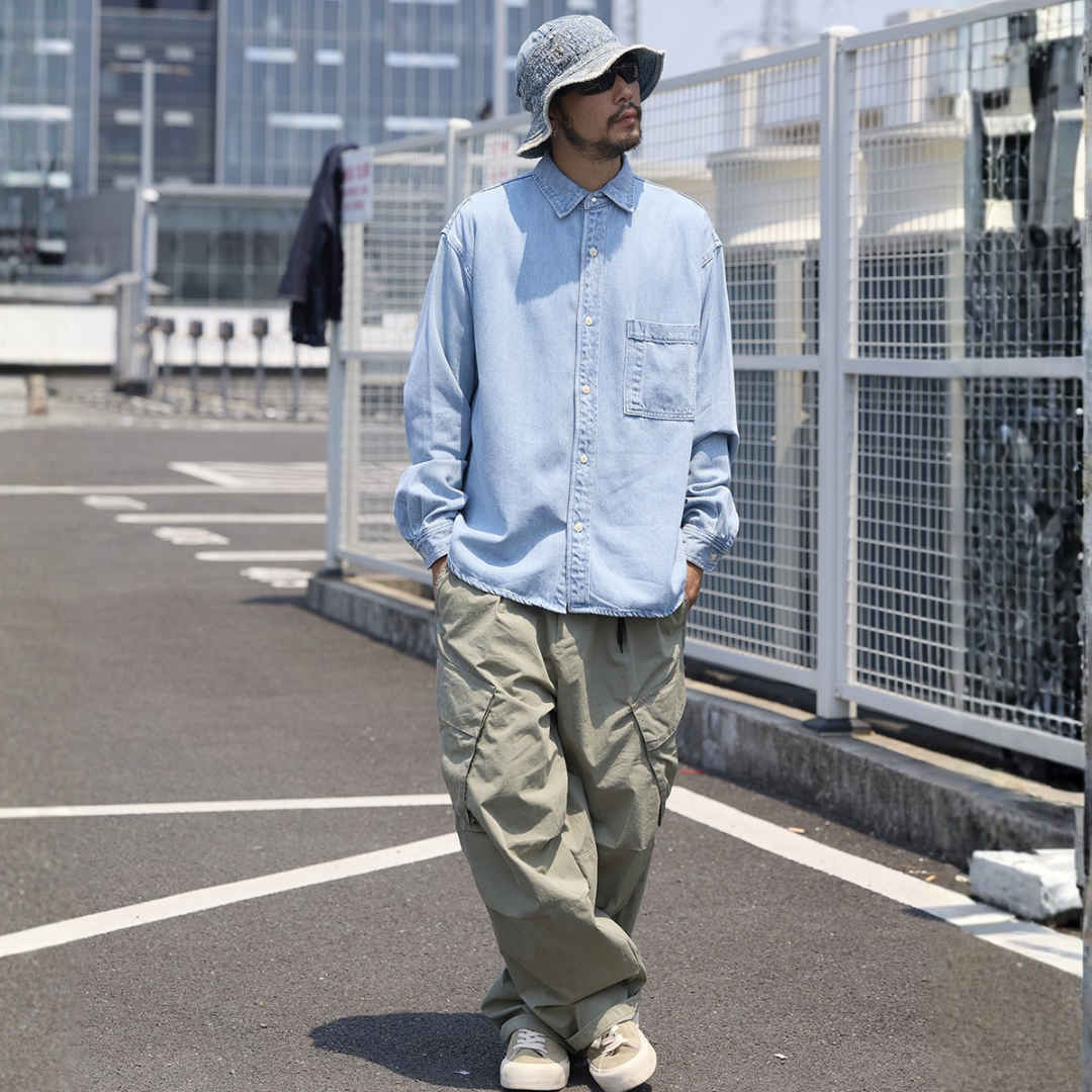 ボタニカルデニムシャツHeavy & Soft FEEL Denim Shirt