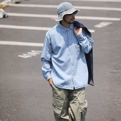 ボタニカルデニムシャツHeavy & Soft FEEL Denim Shirt