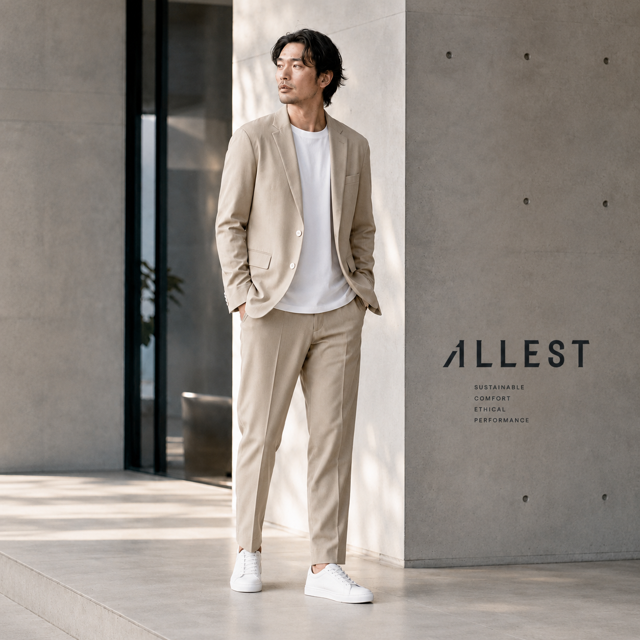 ALLEST SS Sustainable Suit WABI 洗える BotanicalTech® 春夏スーツ