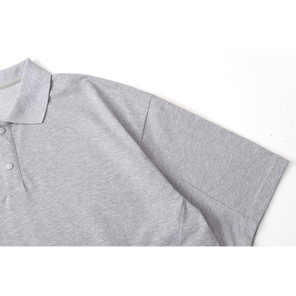 COOLMAX  Drawcord Polo / ゆったり巾着半袖ポロシャツ 吸湿発散