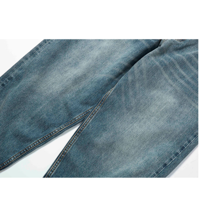 赤耳セルビッジ ワイドルーズデニム WASHED