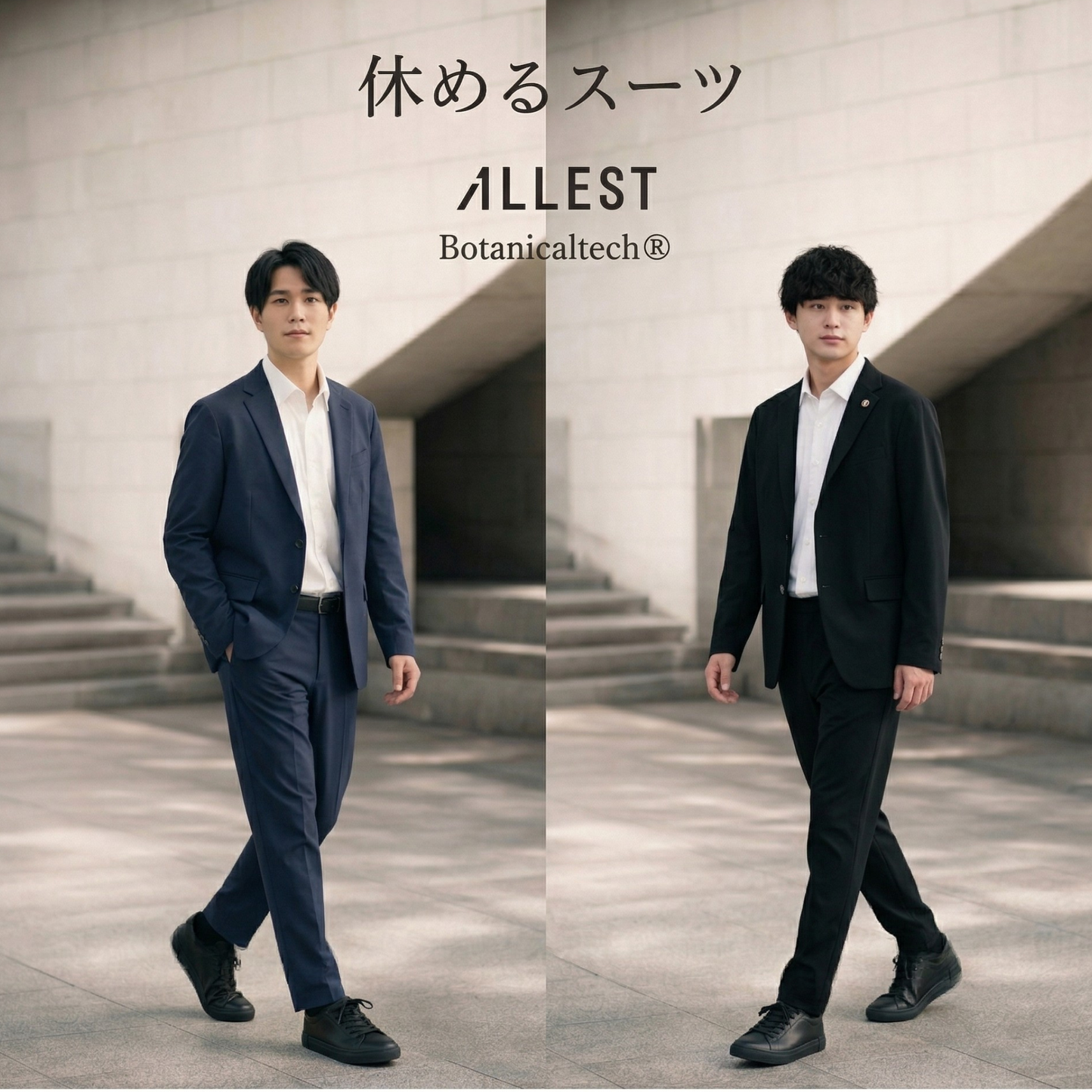 ALLEST FW Sustainable Suit SABI 洗える BotanicalTech® 春秋スーツ