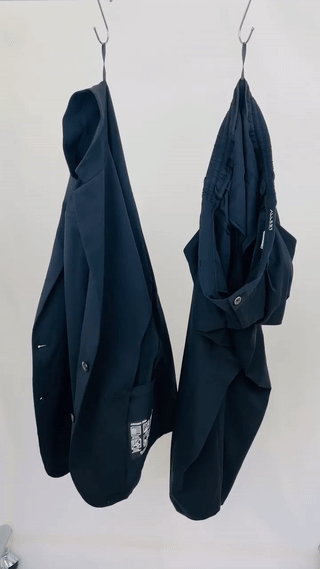 【美品】春夏◎ アデイインザライフ シアサッカー 洗えるトラベルスーツ S セール】シアサッカーストレッチセットアップ / ウォッシャブル