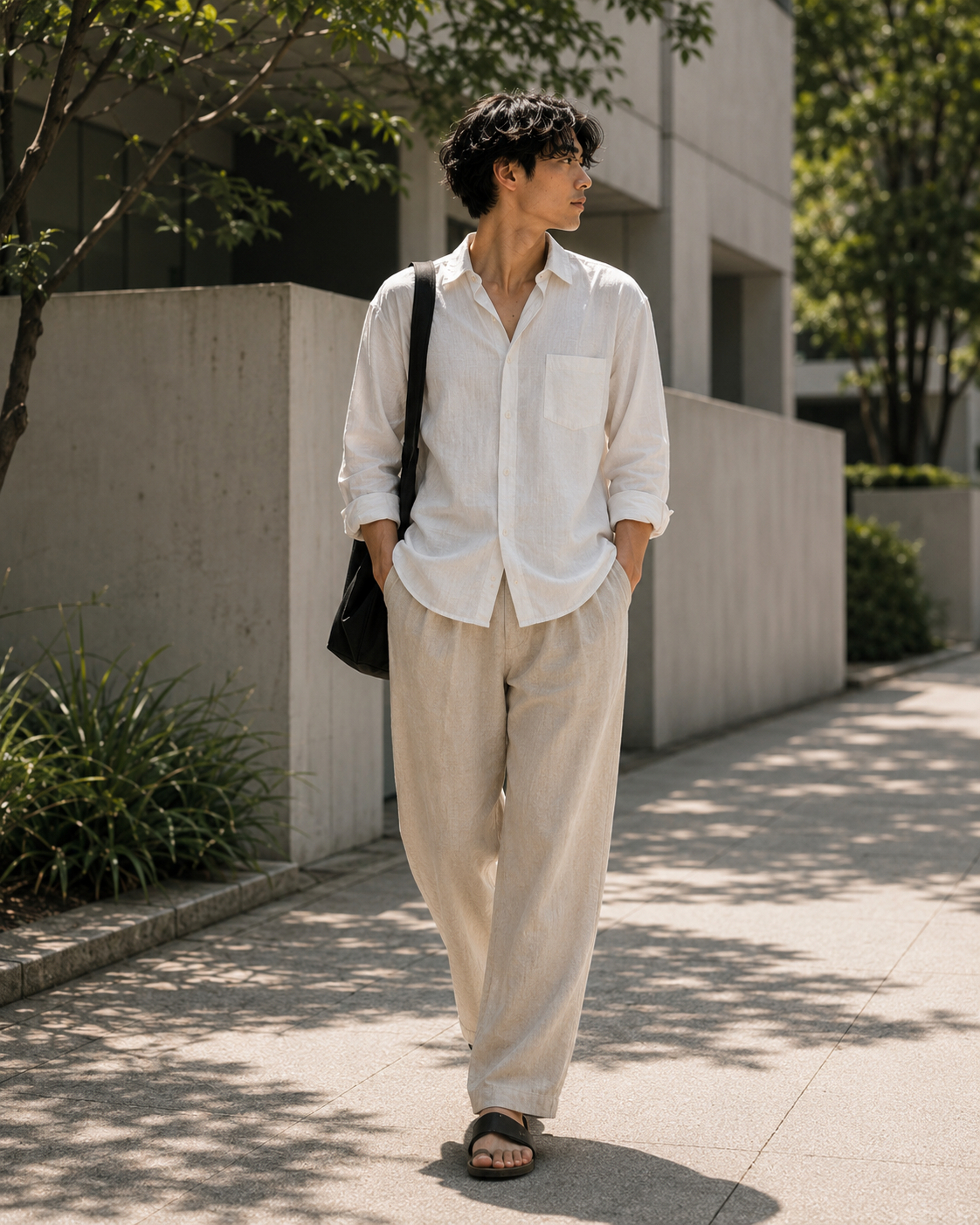 ユーカリネンリラックスシャツ｜Euca Linen Relax Shirt