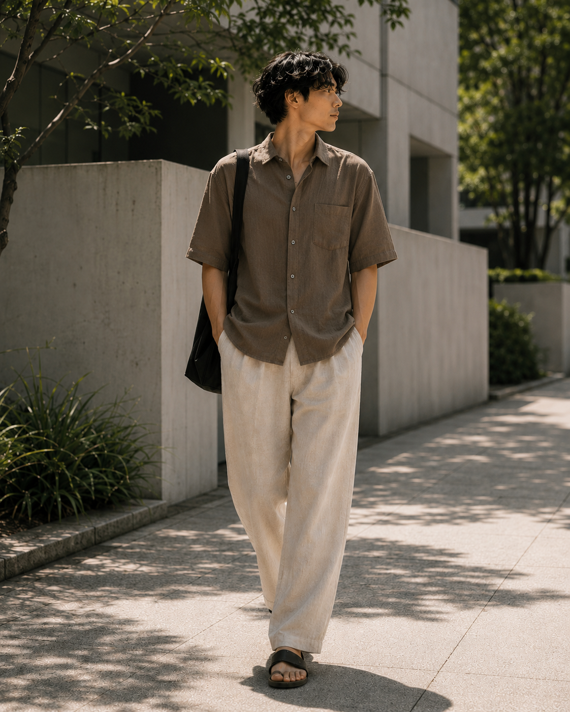 ユーカリネンリラックスシャツ｜Euca Linen Relax Shirt