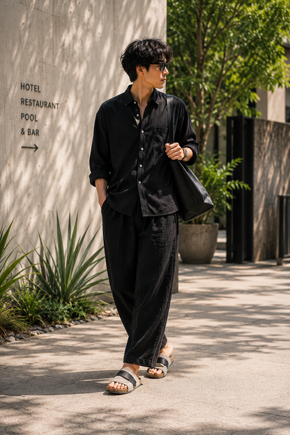 ユーカリネンリラックスシャツ｜Euca Linen Relax Shirt