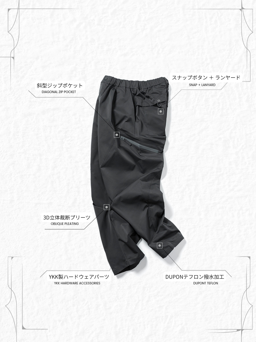 DUPONタクティカルTeflonテックボトムカーゴショーツ：大容量コンパートメント