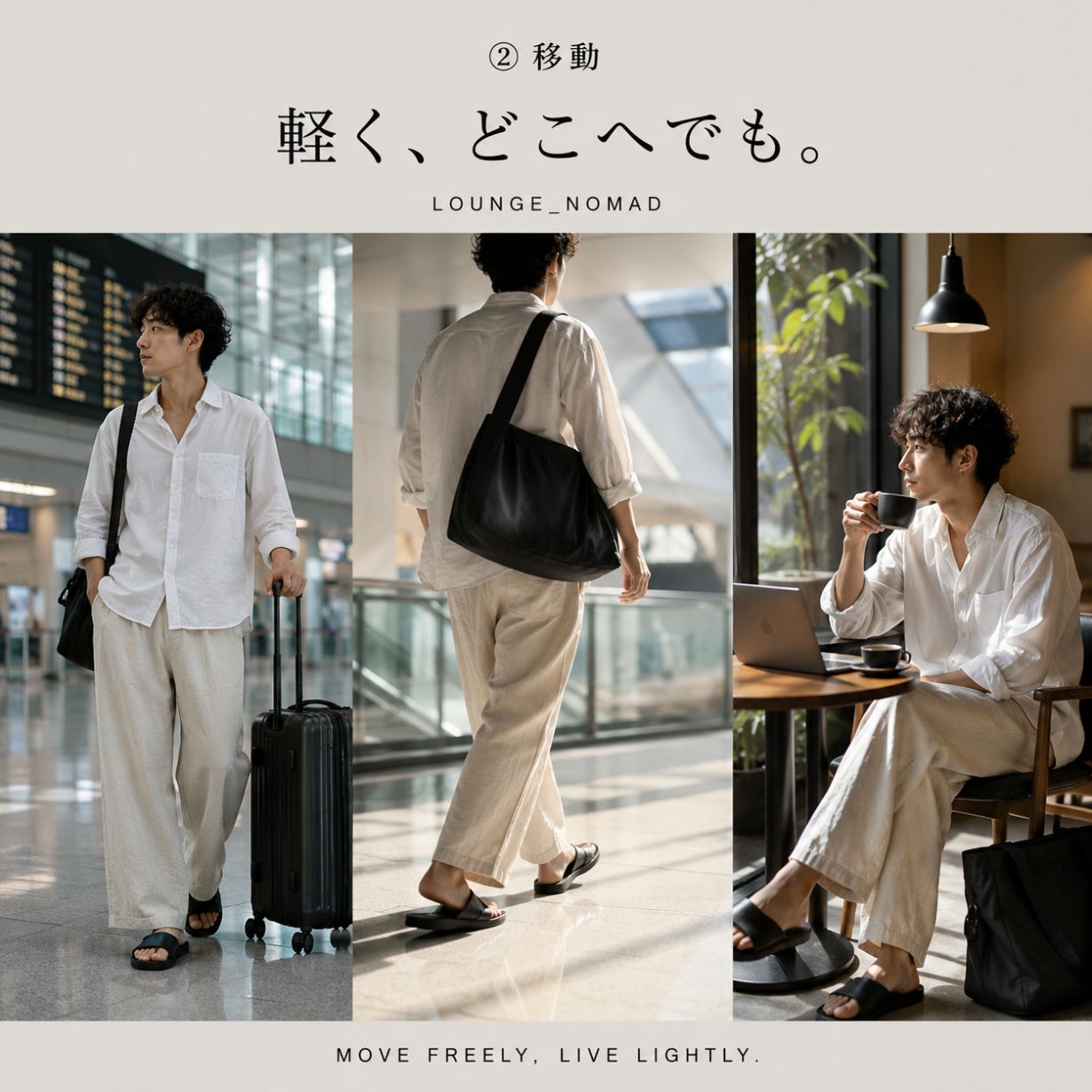 ユーカリネンリラックスパンツ｜Euca Linen Utility Pants