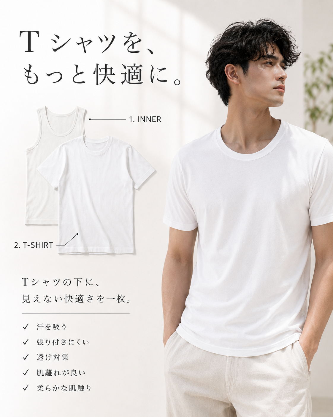 BotanicalTech® INNER｜服と肌の間を整えるインナー