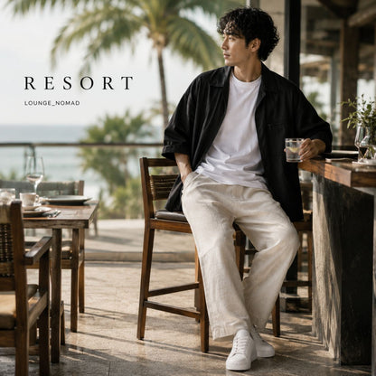 ユーカリネンリラックスパンツ｜Euca Linen Utility Pants